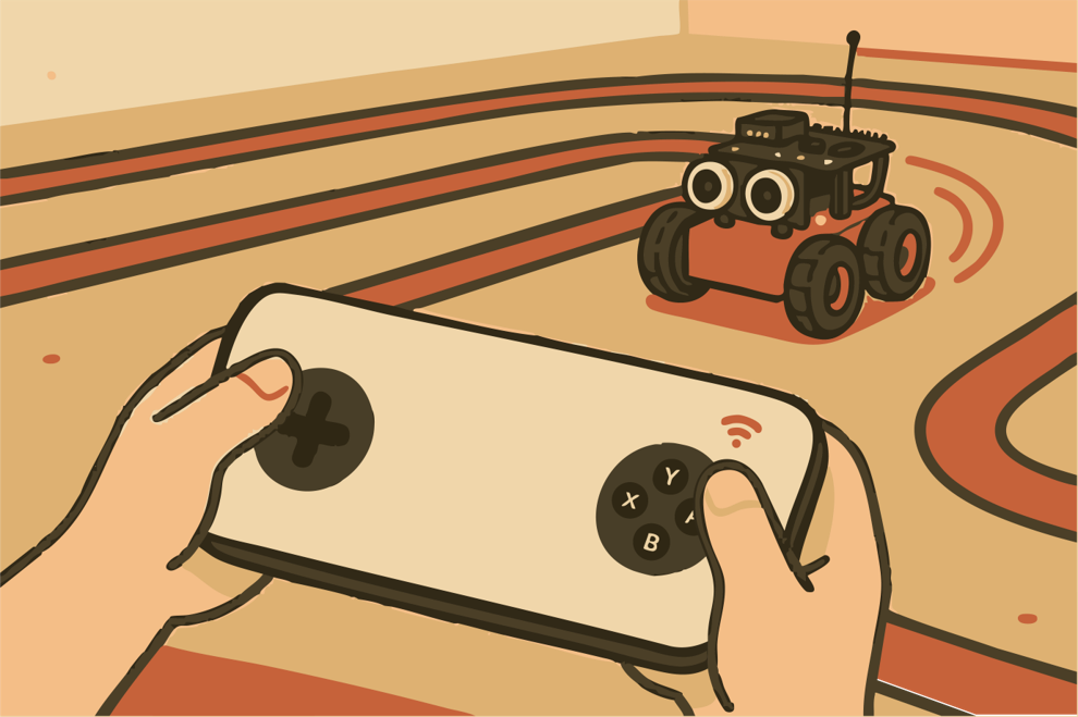 スマホで動かす!ロボットカーを体験!!